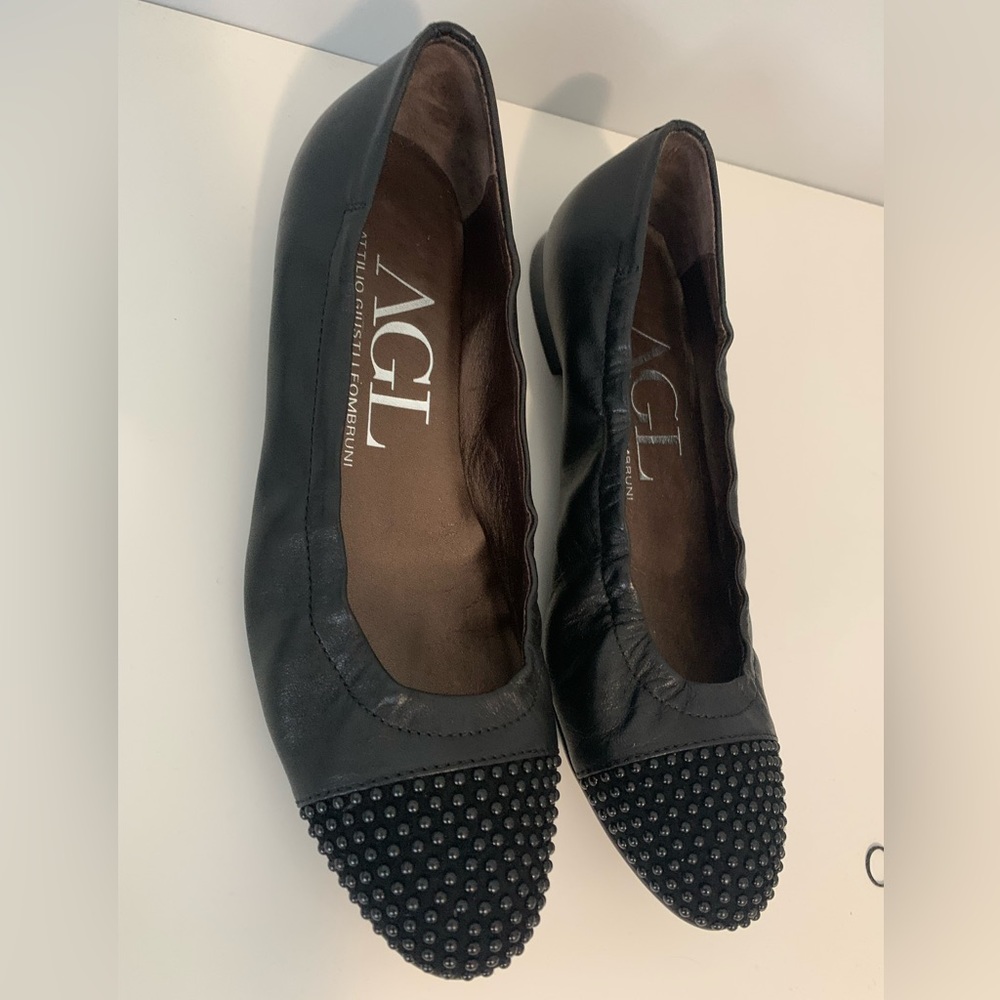 AGL Black Flats Ballet Flats